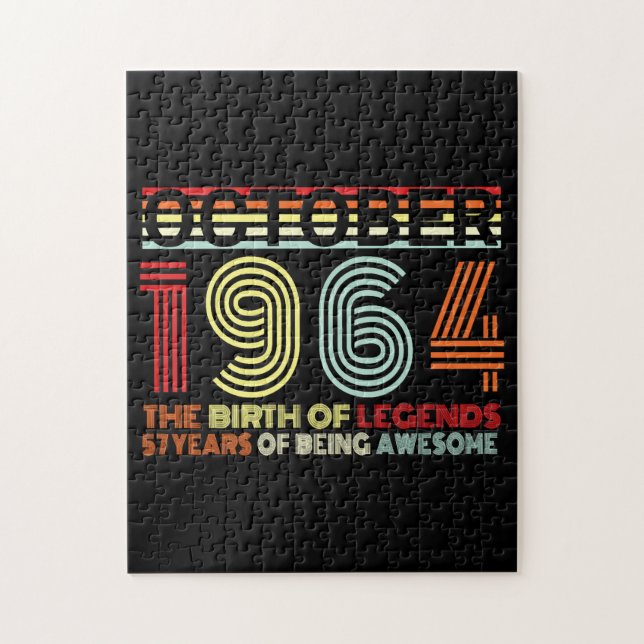 Född i oktober 1964 pussel (Vertikal)