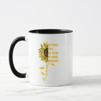 Född i oktober 1966 Sunflower 60-årsdag 60 år Mugg