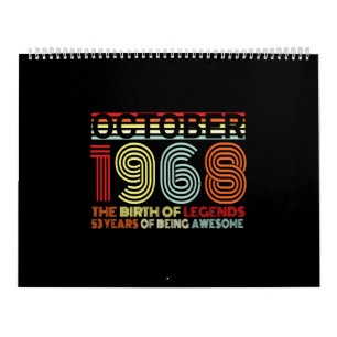 Född i oktober 1968 kalender