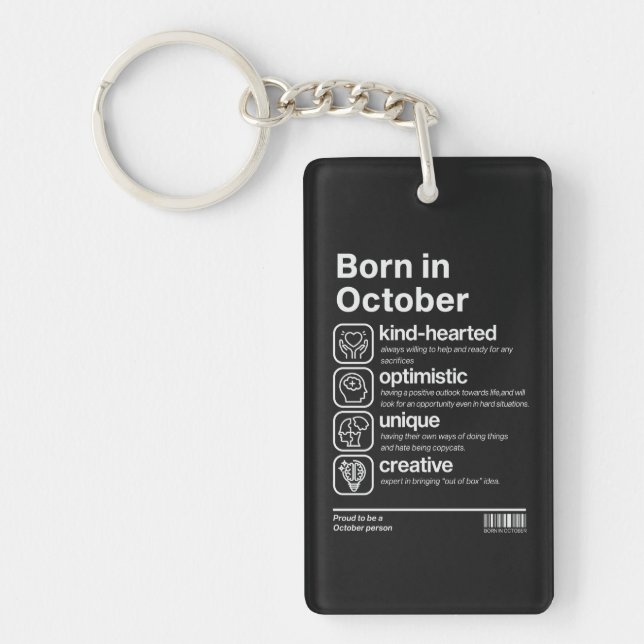 Född i oktober personlighet (Framsidan)