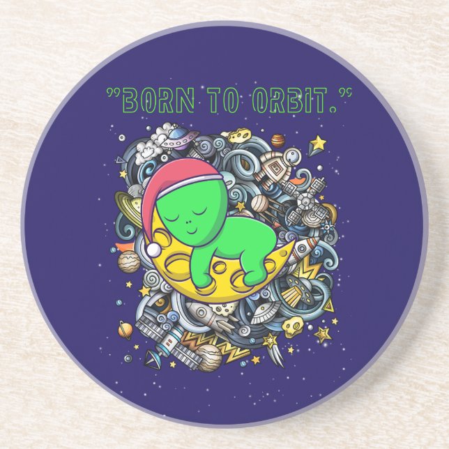 född i omloppsbana utomjording sovande underlägg (Framsidan)