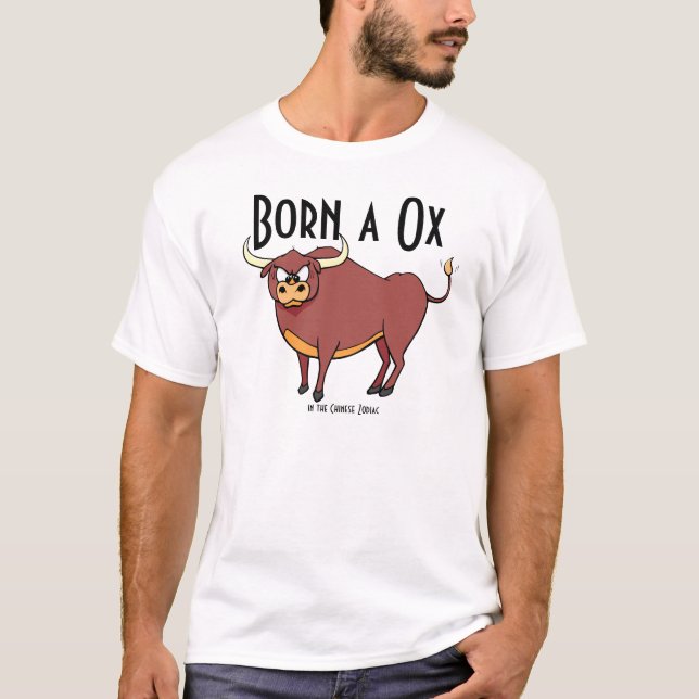 Född i Ox T-Shirt (Framsida)