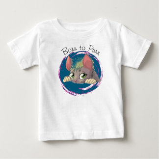 Född i Purr Kids T-Shirt - Cute Cat Design
