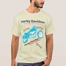 Född i Ride - Harley davidson Älskare, födelsedage T Shirt