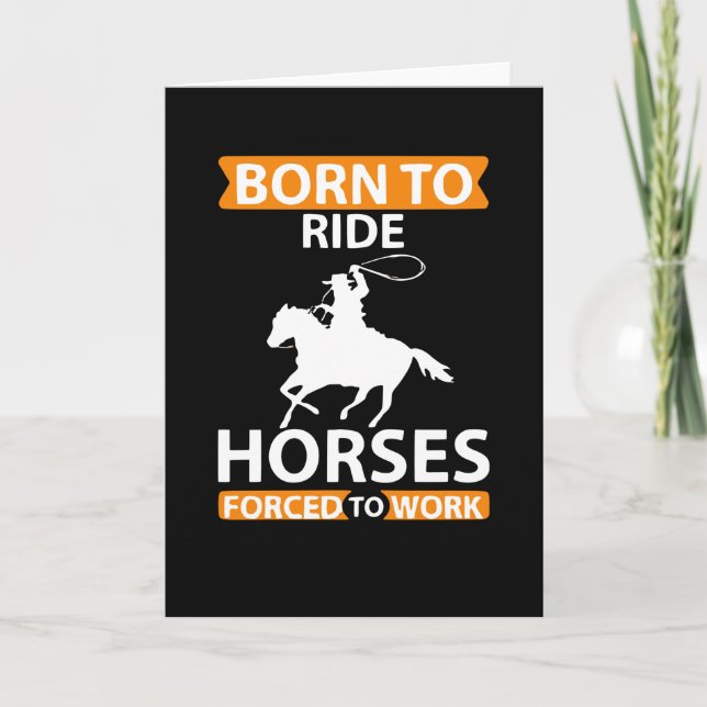 Född i Ride Horses Kort (Framsida)