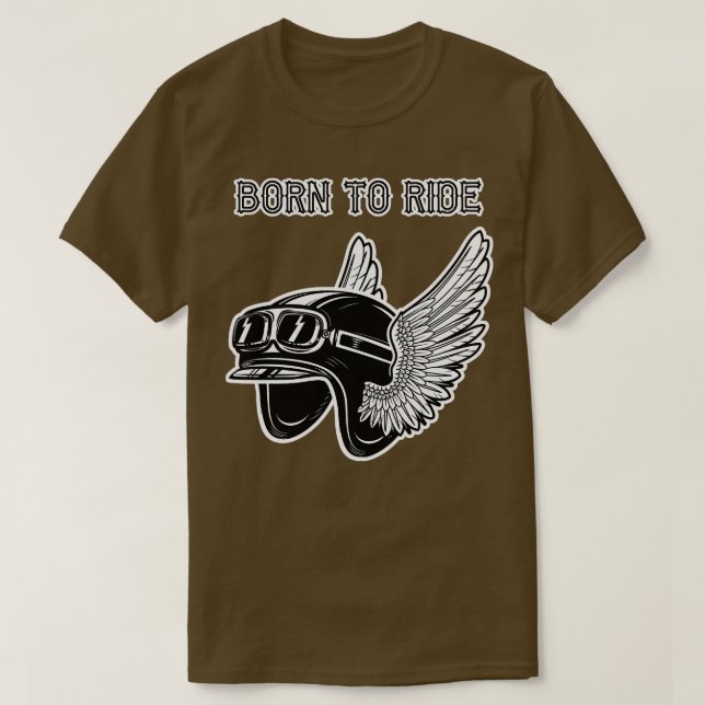 Född i Ride T Shirt (Design framsida)