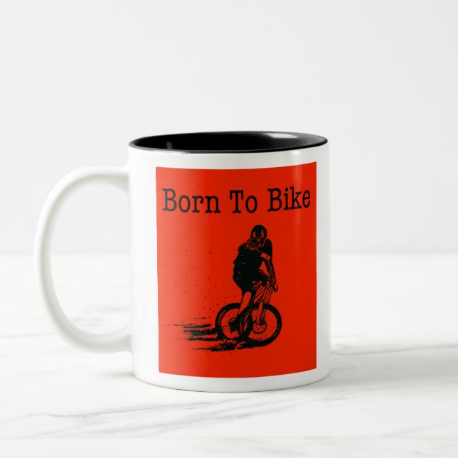 Född i Ride Two-Tone Coffee Mugg (Vänster)