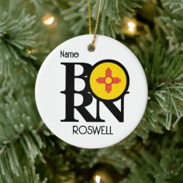 FÖDD I Roswell New Mexico Julgransprydnad Keramik