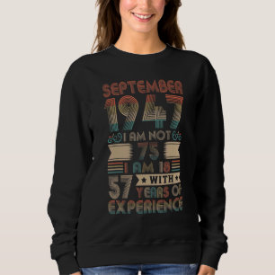 Född i september 1947 i 75:e 1947 75 t shirt