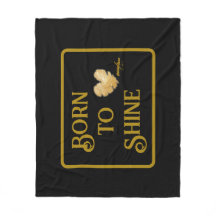 Född i Shine Fleece Blanket