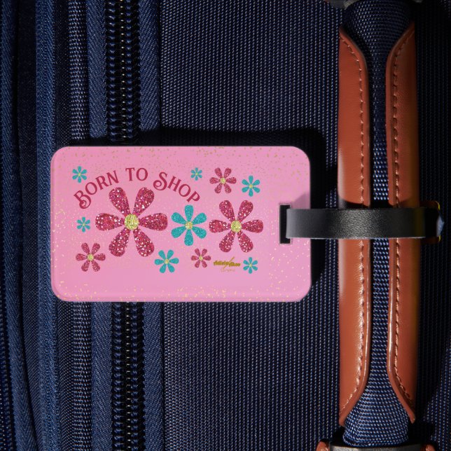 Född i Shop-resgodstaggar Bagagebricka (Baksida Insitu 2)