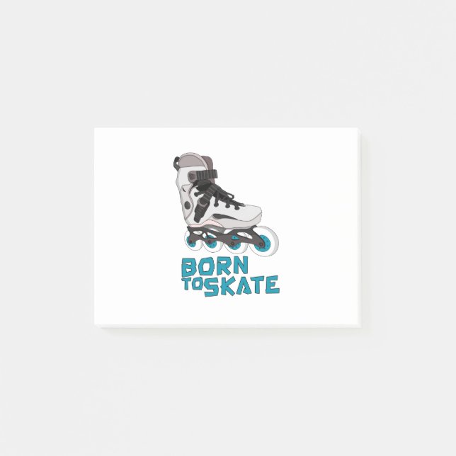 Född i Skate Post-it Block (Framsida)