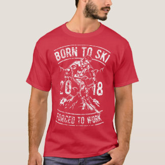 Född i Ski T Shirt