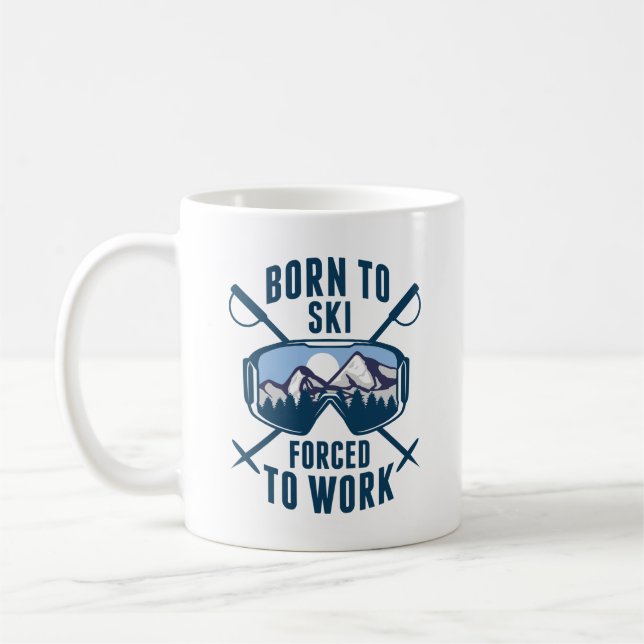 Född i Ski tvingad att arbeta Kaffemugg (Vänster)