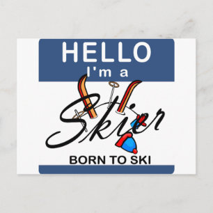 Född i Ski Vykort