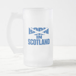Född I Skottland Frostad Glas Mugg