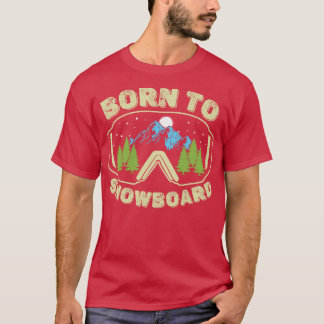 Född i snö t shirt