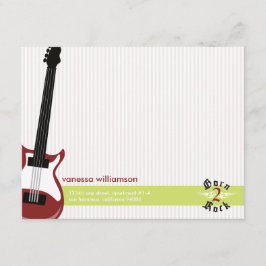 Född i Sten! Anpassningsbar - platta anteckningsko Anteckningskort