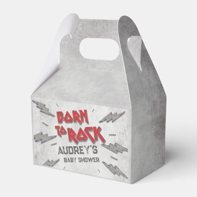 Född i Sten - Babyskal Presentaskar (Framsidan Sidan)