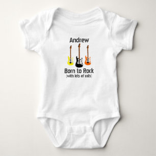 Född i Sten med Lots Baby Bodykostym T Shirt