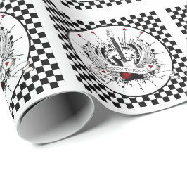 Född i Sten & Roll Guitar Rocker Musician Gift Wr Presentpapper