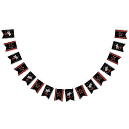 Född i Sten & Roll Guitar Rocker Musician Party B Vimplar