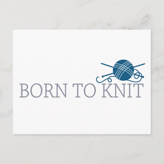 Född i Sticka Vykort (Framsida)