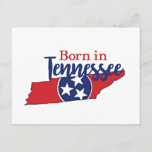 Född i Tennessee Statssymboler Frivilligstaten Vykort