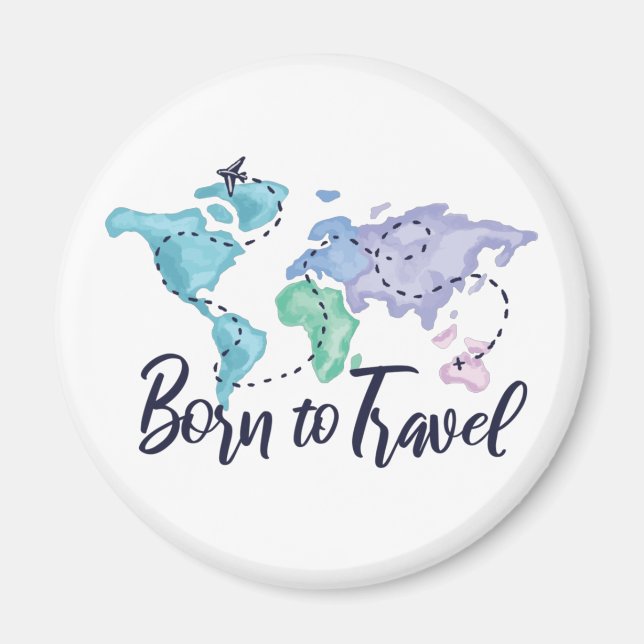 Född i Travel Magnet (Framsidan)