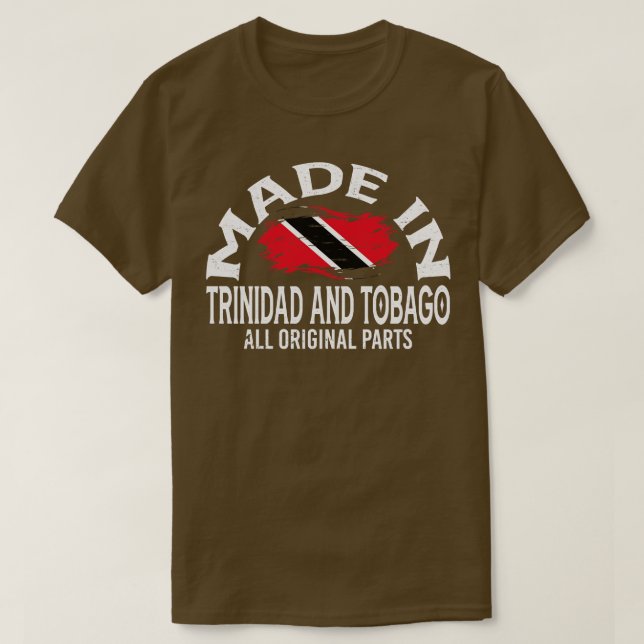 Född i Trinidad och Tobago T Shirt (Design framsida)