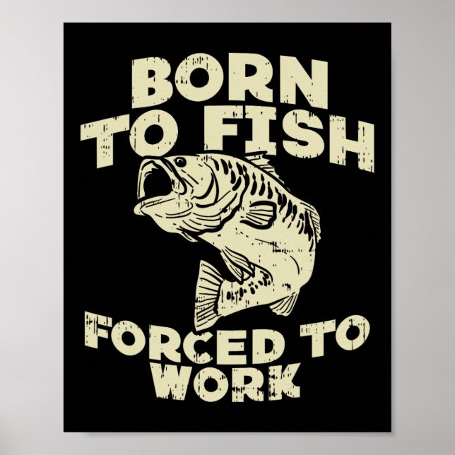 Född i tvångs- eller fiskearbete B LUNT FISKARE Poster (Framsidan)