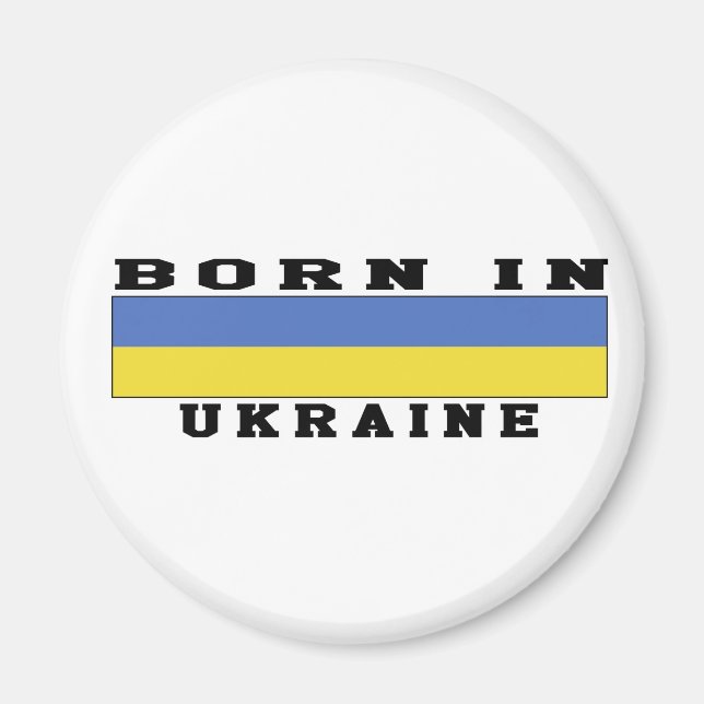 Född i Ukraina Magnet (Framsidan)