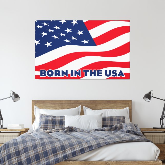 Född i USA Canvastryck (Insitu (sovrum))