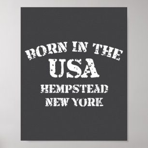 Född I Usa Hempstead New York Nött Utseende Poster
