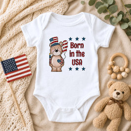 Född i USA Patriotisk T Shirt