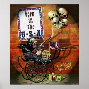 Född i USA Poster