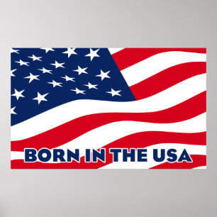 Född i USA Poster