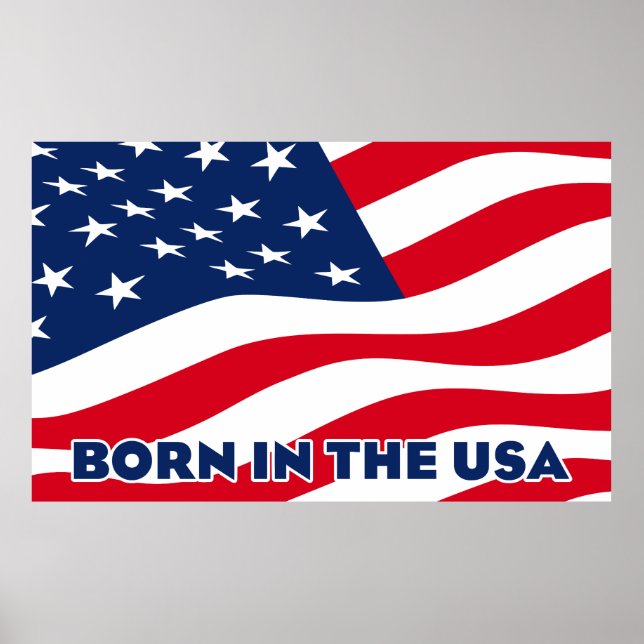 Född i USA Poster (Framsidan)