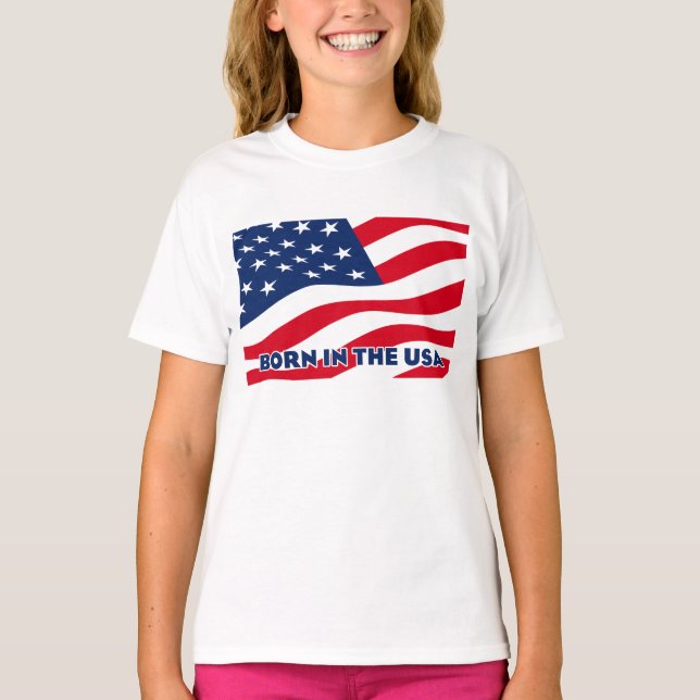 Född i USA T Shirt (Framsida)