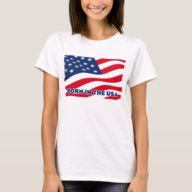 Född i USA T Shirt (Framsida)