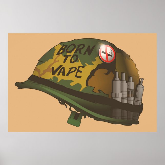 Född i Vape Poster (Framsidan)