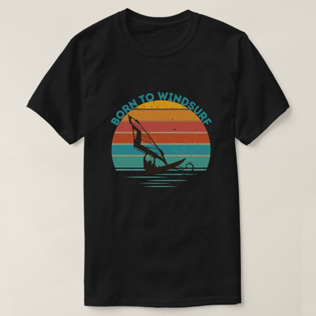 Född i Windsurf T Shirt (Design framsida)
