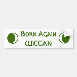 Född igen WICCAN-bildekal Bildekal
