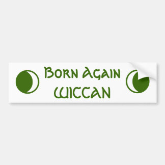 Född igen WICCAN-bildekal Bildekal