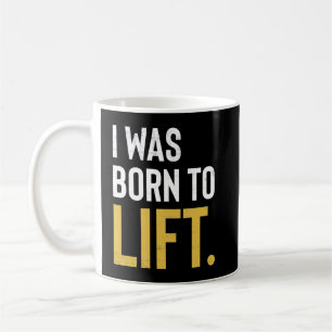 Född konditiongenomköraremotivation att lyfta kaffemugg