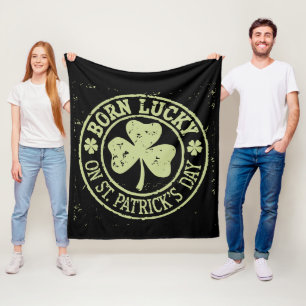 Född Lucky på St Patrick's Day irländska födelseda Fleecefilt