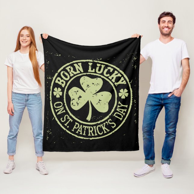 Född Lucky på St Patrick's Day irländska födelseda Fleecefilt (På plats)