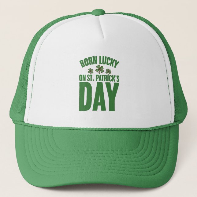 Född Lucky på St Patrick's Day irländska födelseda Keps (Framsida)