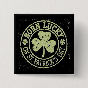 Född Lucky på St Patrick's Day irländska födelseda Knapp