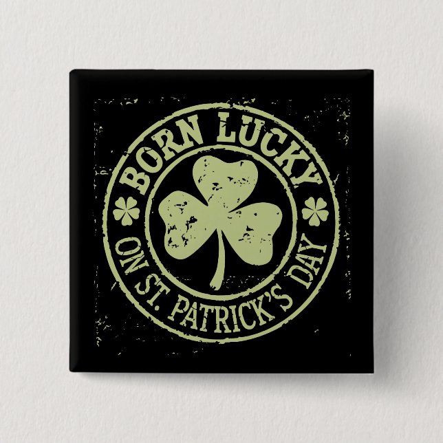 Född Lucky på St Patrick's Day irländska födelseda Knapp (Framsida)